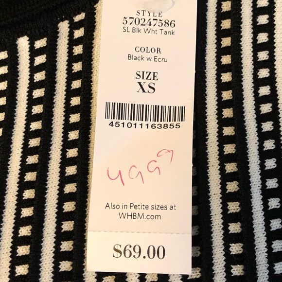 White House Black Market Sleeveless Shirt - Picture 5 of 5